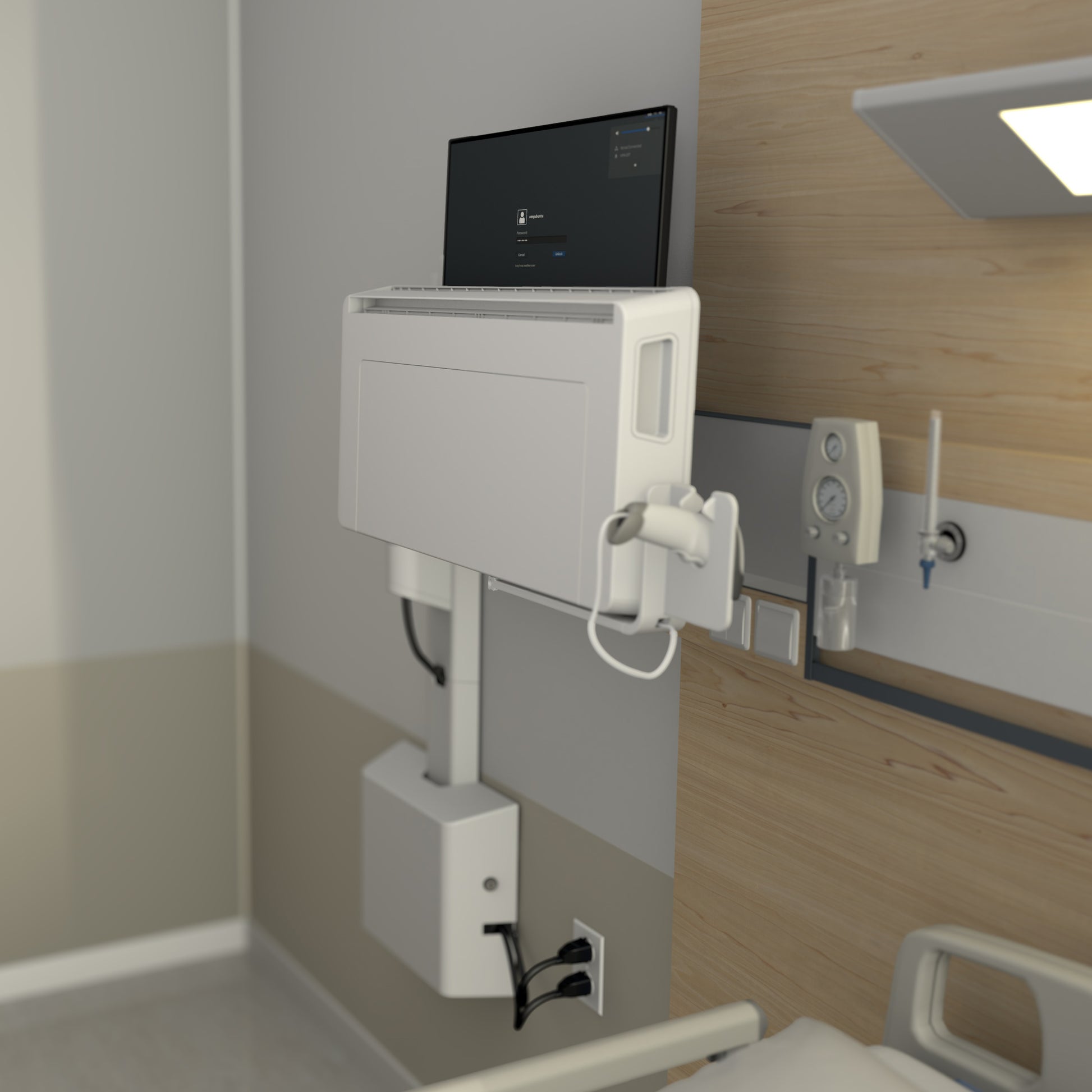 Ergotron CareFit Combo Wand-Schwenkarm – Weiss