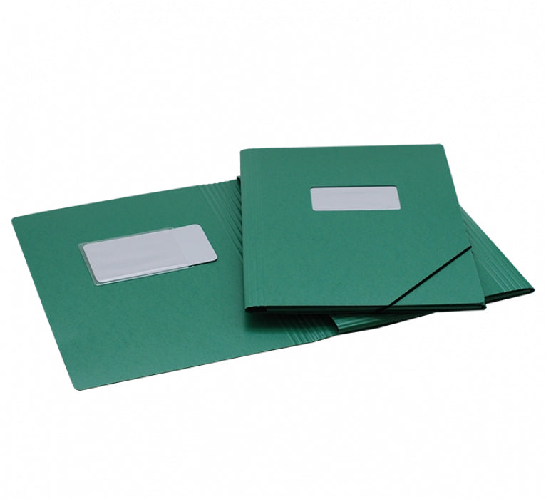 EROLA Sammelmappe, für A4, Karton, grün, mit Gummizug