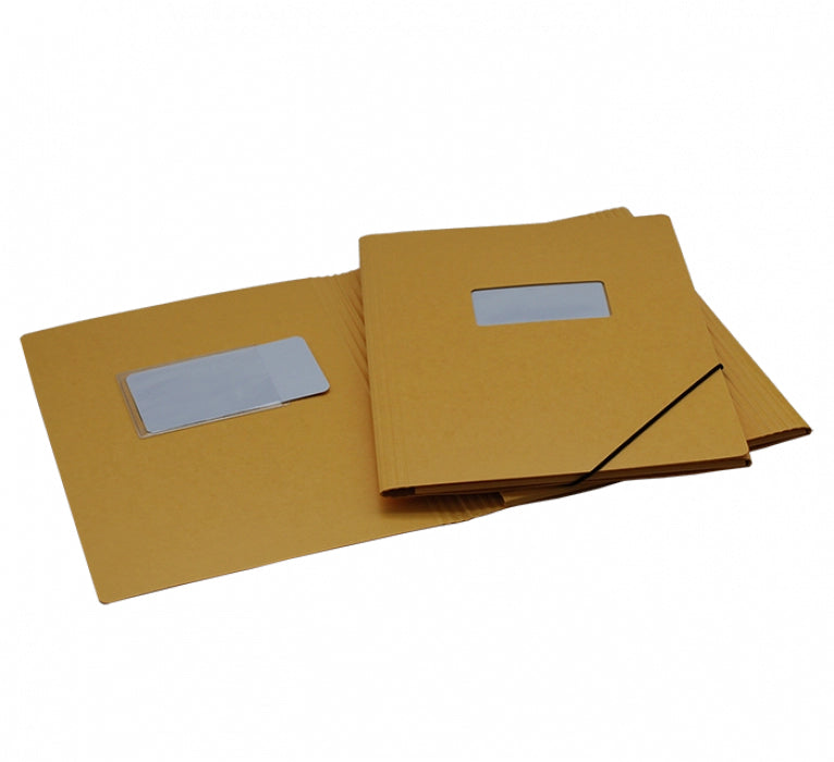 EROLA Sammelmappe für A4, Karton, Gelb, mit Gummizug