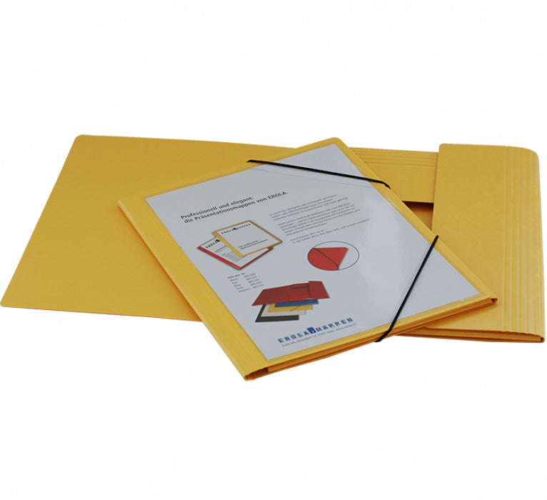 Erola Gummibandmappe 33299S – A4, Gelb