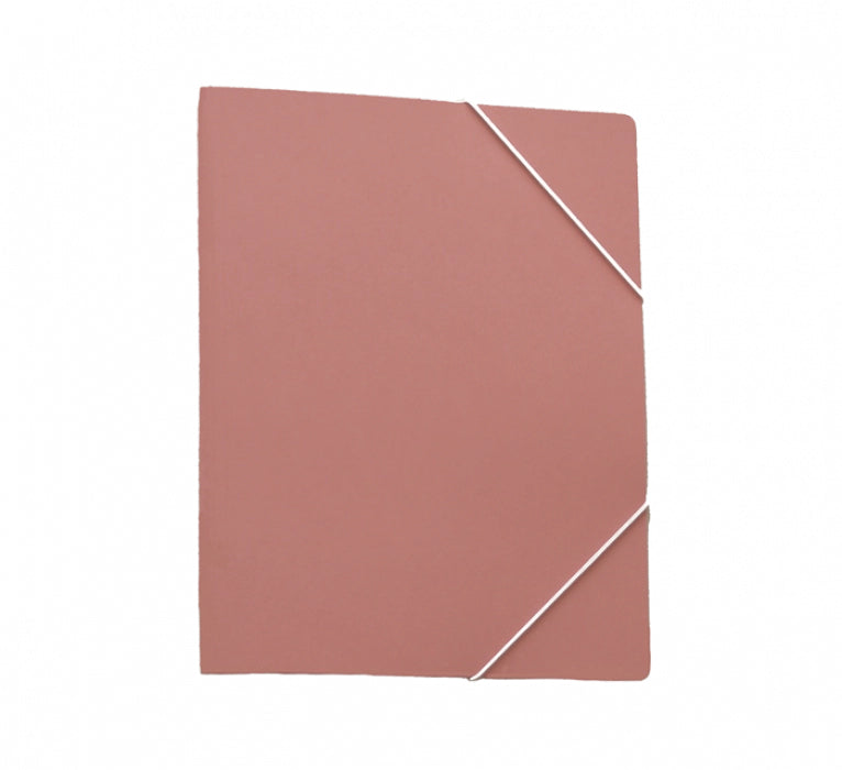 EROLA Sammelmappe, für A4, Karton, rosa, mit Gummizug