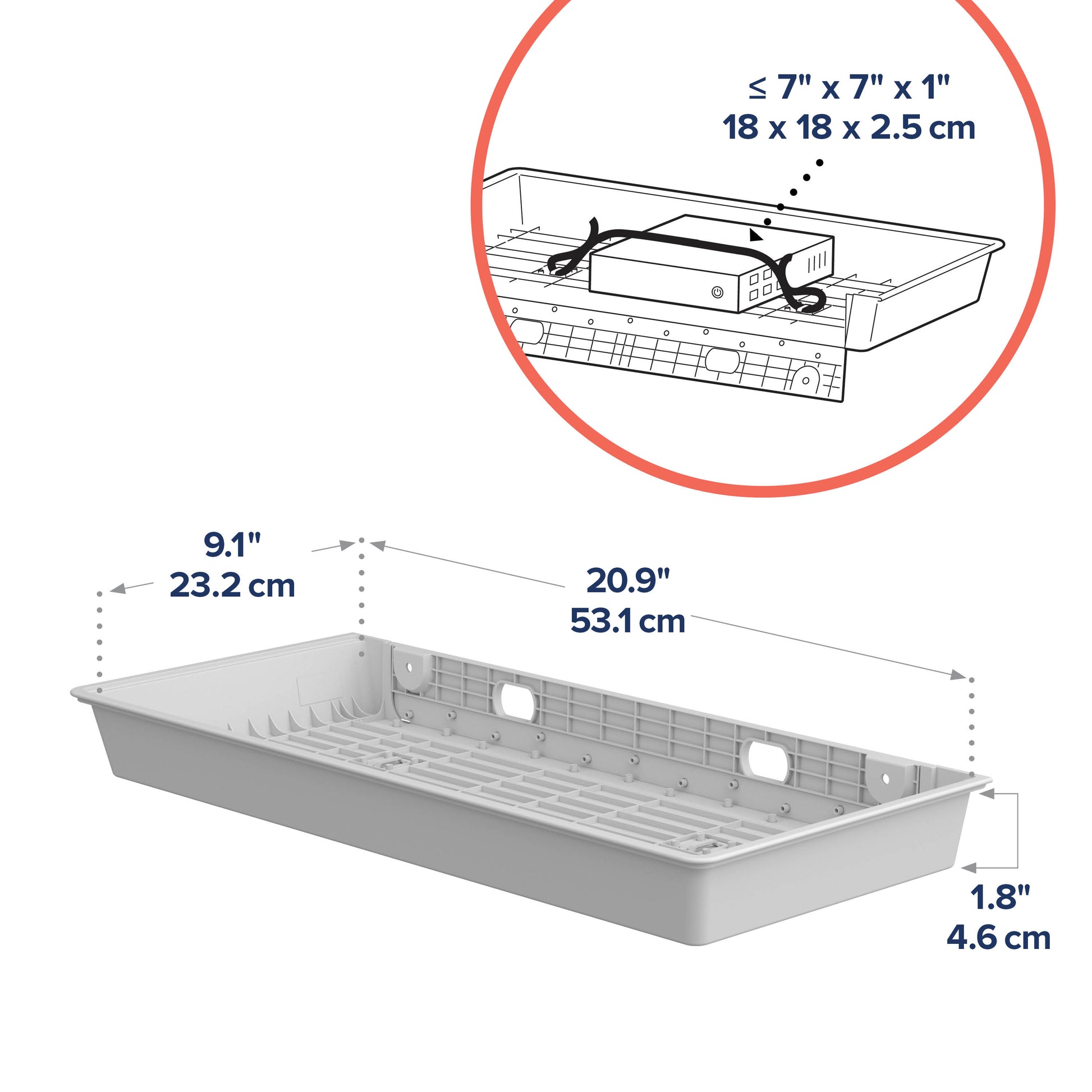 Ergotron CAREFIT COMBO CPU-Halterung für Fahrgestell – bis 18 cm, 1,8 kg – Weiss