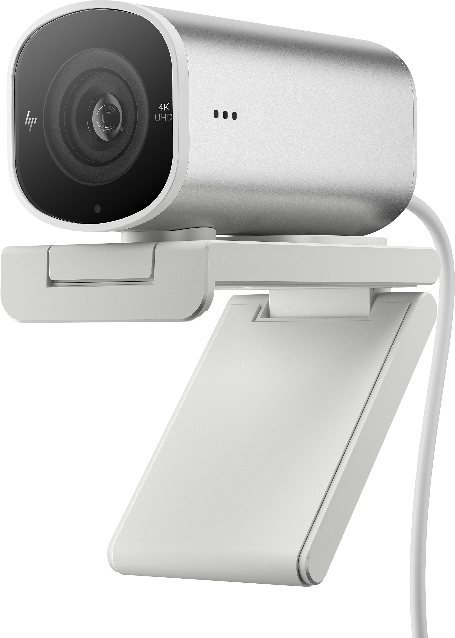 HP 960 – Webcam – 4K, bis 30 fps, USB‑A, Autofokus, 5× digitaler Zoom, Stereo-Mikrofon, Silber