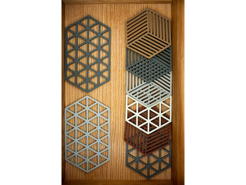 Zone Denmark Teekannen-Untersatz, Silikon, 16 × 14 × 0,9 cm, Olivgrün