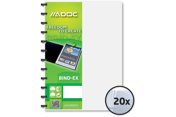 Adoc Sichtbuch A4, 20 Hüllen, PP, Grün
