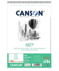 Canson Zeichenpapier – A4 – 180 g/m² – 30 Blatt – Weiss