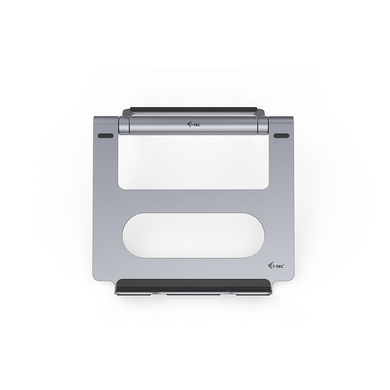i-tec Laptop-Ständer – für Notebooks bis 15,6", mit USB-C-Dock (PD 100 W, Ethernet, HDMI, Kartenleser) – Grau