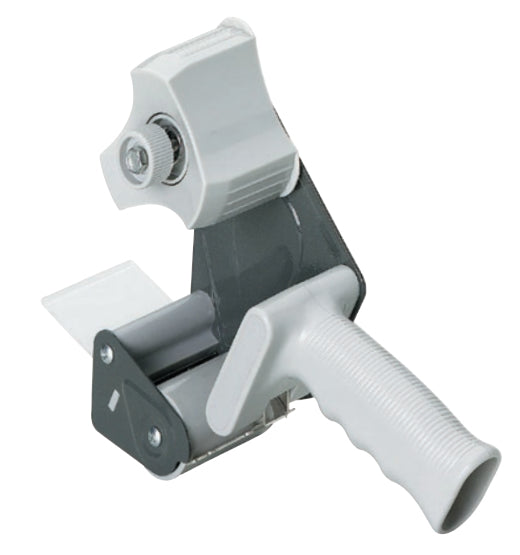 Alco Verpackungsbandabroller – für Verpackungsband bis 50 mm × 66 m, Metall, Grau