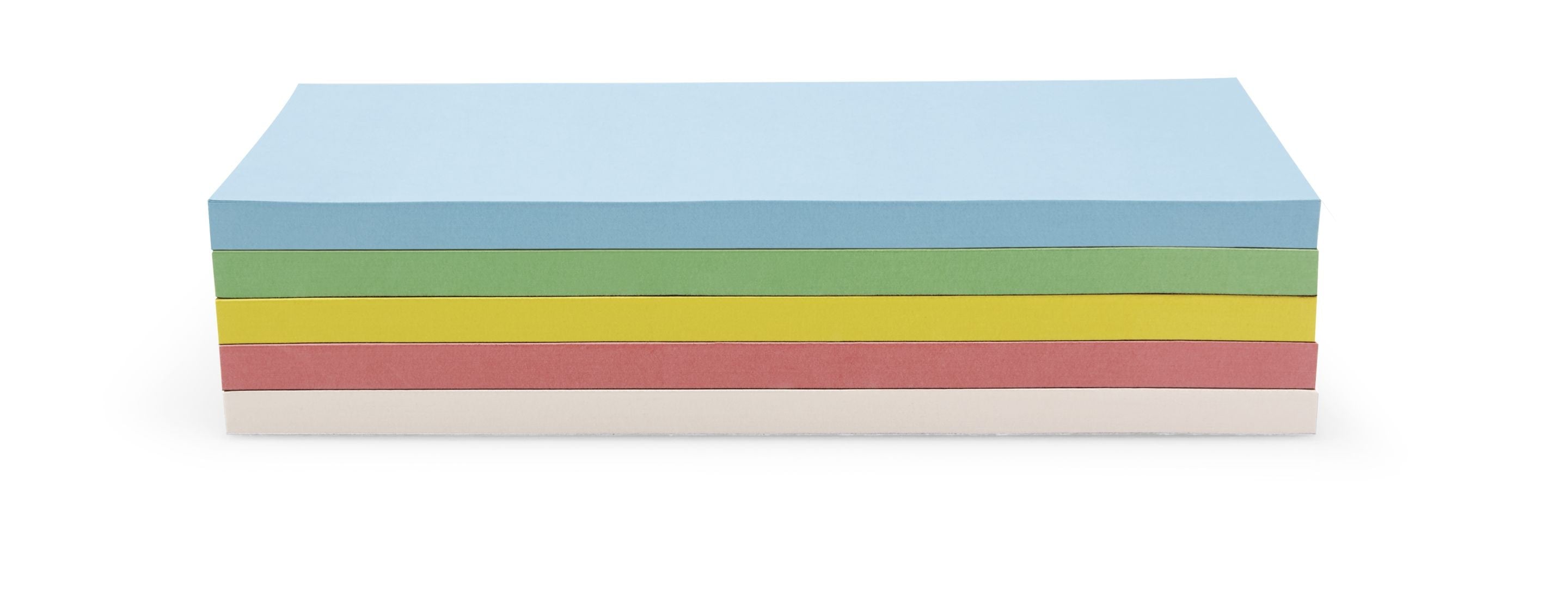 Magnetoplan Selbstklebende Moderationskarten – 200 × 95 mm – sortiert, 250 Stück