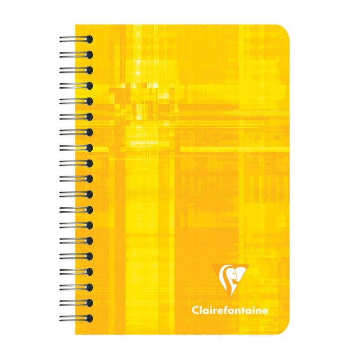 Clairefontaine Spiralblock, 95 × 140 mm, kariert, Spiralbindung, Karton, 50 Blatt, 50 g/m² – sortiert
