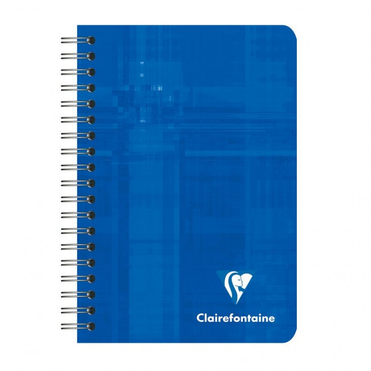 Clairefontaine Spiralblock, 95 × 140 mm, kariert, Spiralbindung, Karton, 50 Blatt, 50 g/m² – sortiert