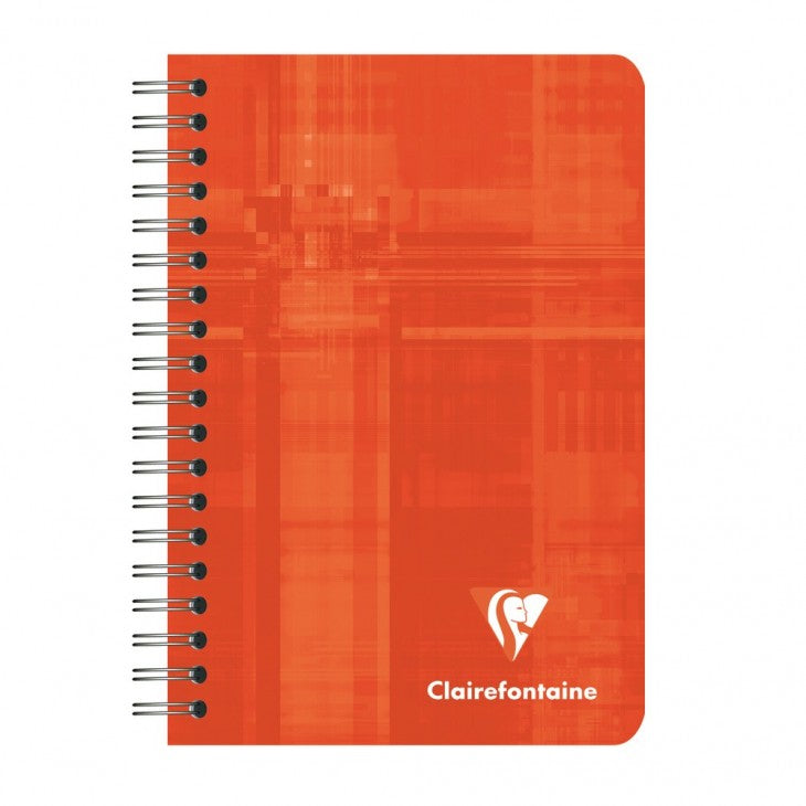 Clairefontaine Spiralblock, 95 × 140 mm, kariert, Spiralbindung, Karton, 50 Blatt, 50 g/m² – sortiert