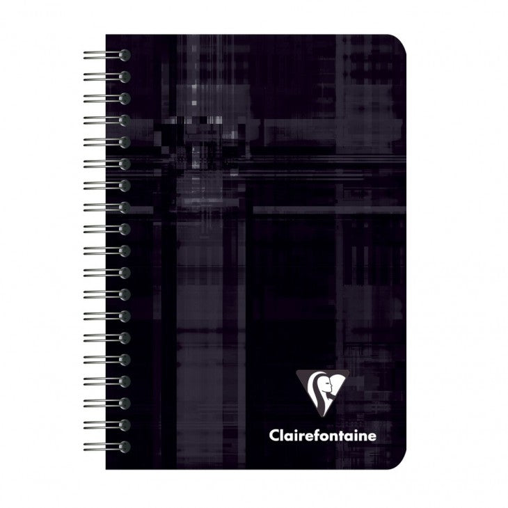 Clairefontaine Spiralblock, 95 × 140 mm, kariert, Spiralbindung, Karton, 50 Blatt, 50 g/m² – sortiert