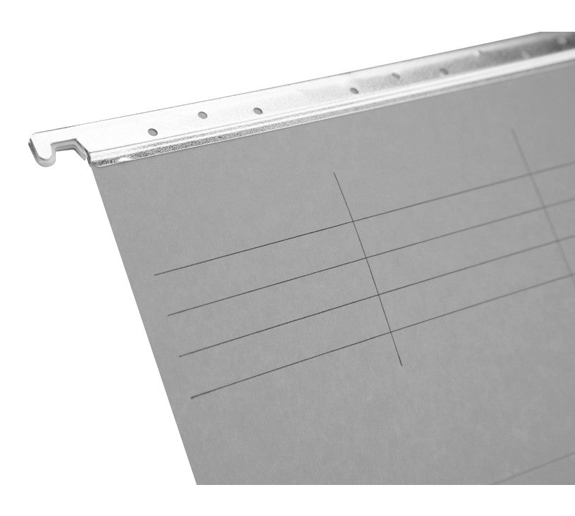Biella Hängeordner für A4 – Karton, Grau, 320 × 250 mm, mit Vordruck