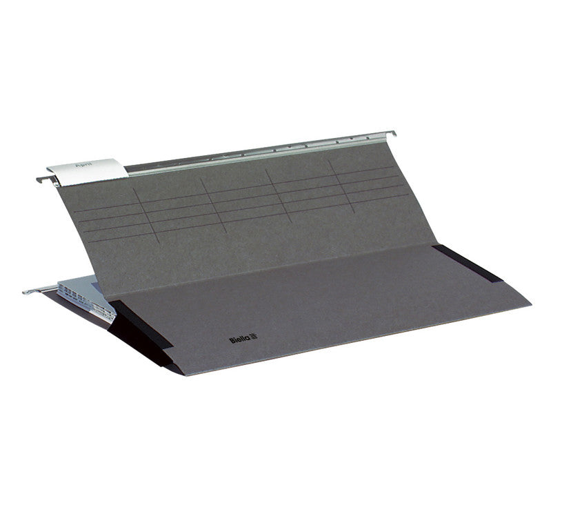 Biella Hängeordner für A4 – Karton, Grau, 320 × 250 mm, mit Vordruck