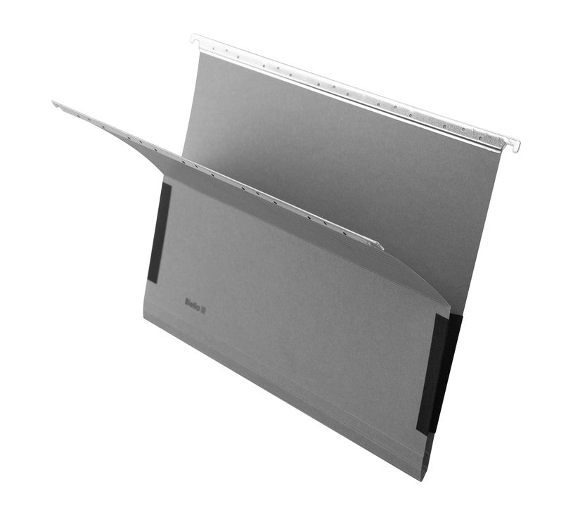 Biella Hängeordner für A4 – Karton, Grau, 320 × 250 mm, mit Vordruck