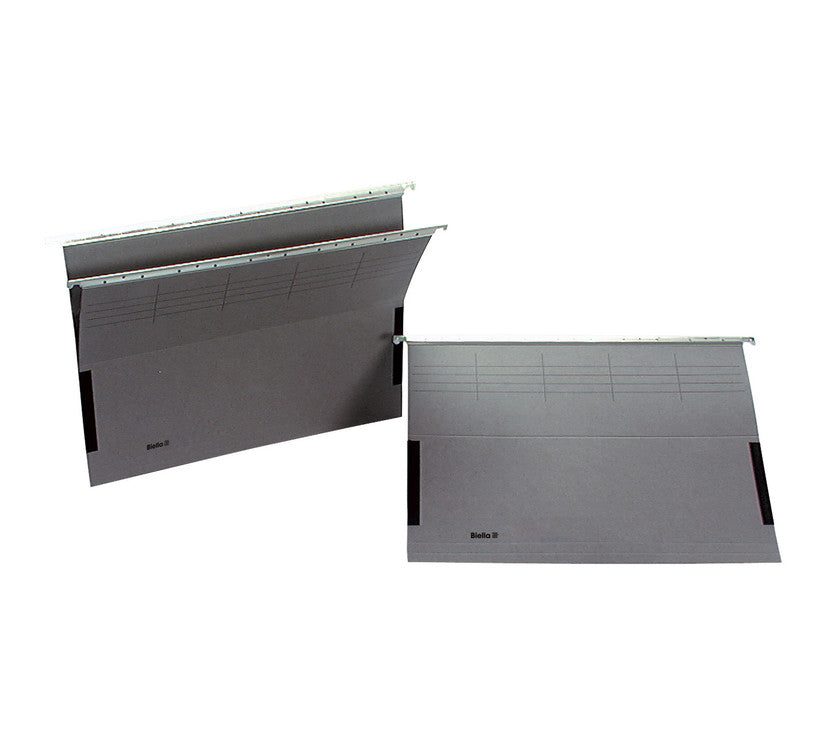 Biella Hängeordner für A4 – Karton, Grau, 320 × 250 mm, mit Vordruck
