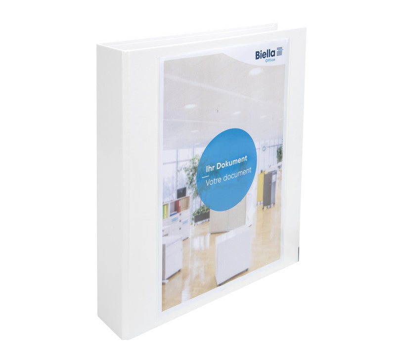 Biella Sichtbuch Creative XL – A4, mit Fronttasche, weiss, Karton