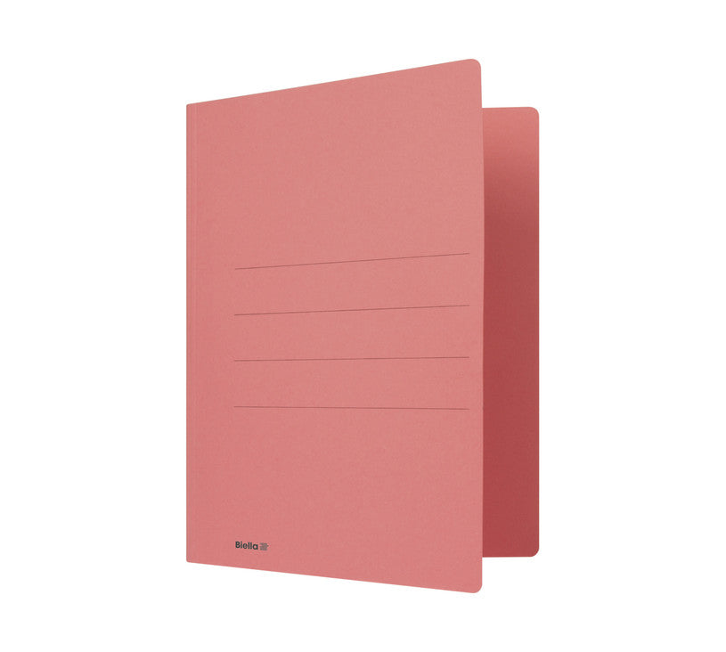 Biella Schnellhefter – A4, Karton, Rot, Heftzunge, Abgerundete Ecken, 240 g/m², 50 Stk.