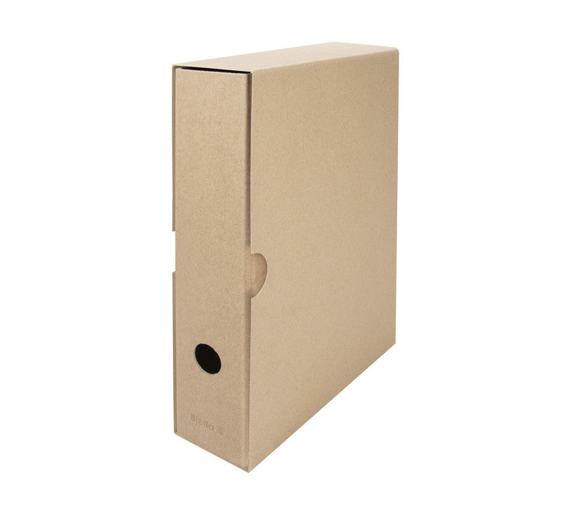 Biella Ordnerhülle/Futteral A4 – 70 mm, Braun, Karton, 5er Pack