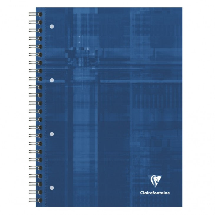 Clairefontaine Schulheft, A4, 5 mm kariert, Spiralbindung, 120 Blatt – mehrfarbig, 5er-Pack