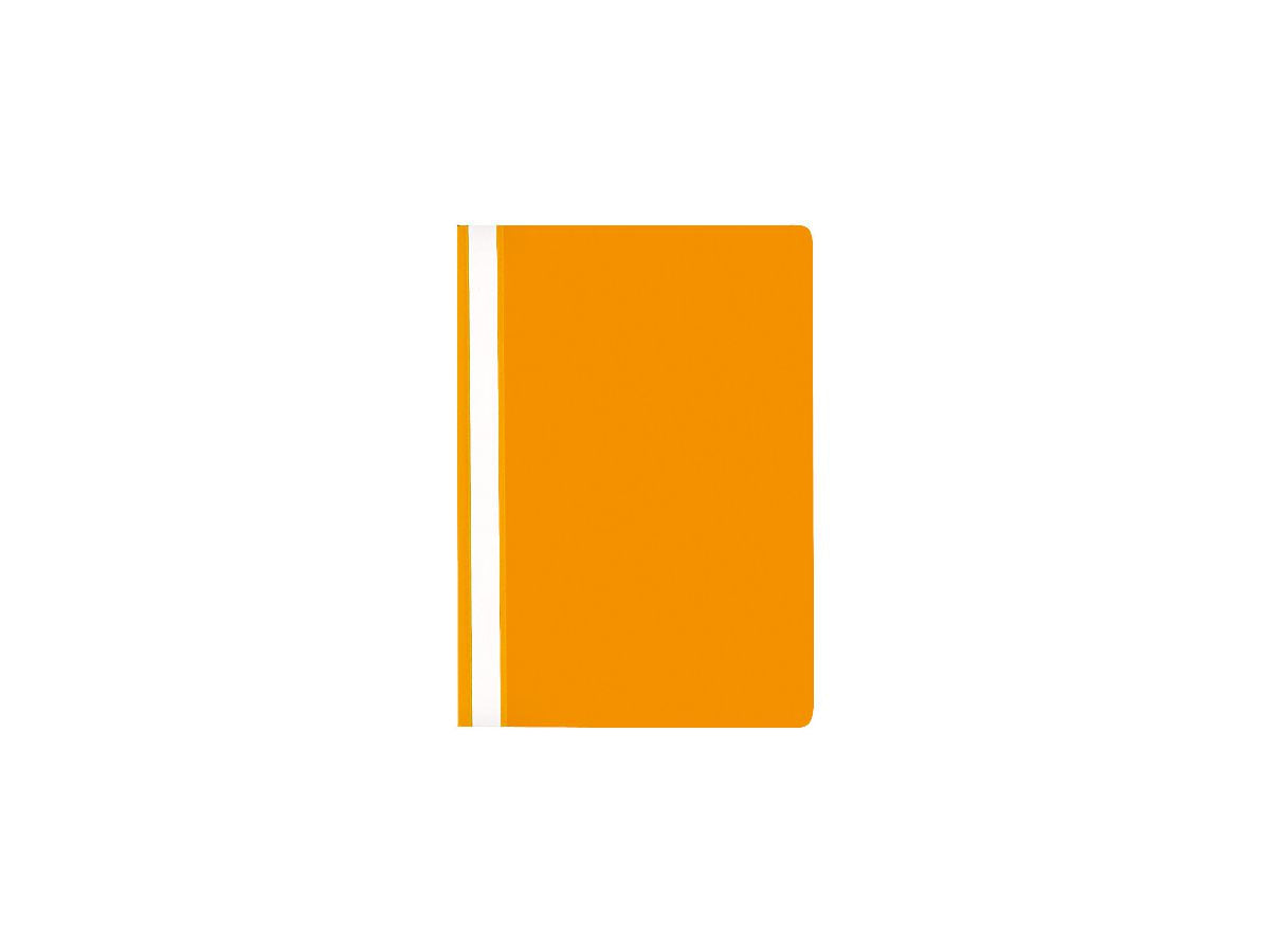 Buroline 609027 Schnellhefter für A4, Polypropylen (PP), orange – transparenter Vorderdeckel – 25 Stk