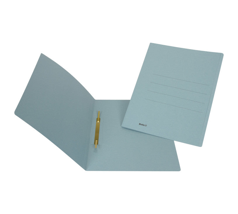Biella Schnellhefter 25040305U – A4, Karton, Blau, Heftzunge, 240 g/m², 50 Stk.