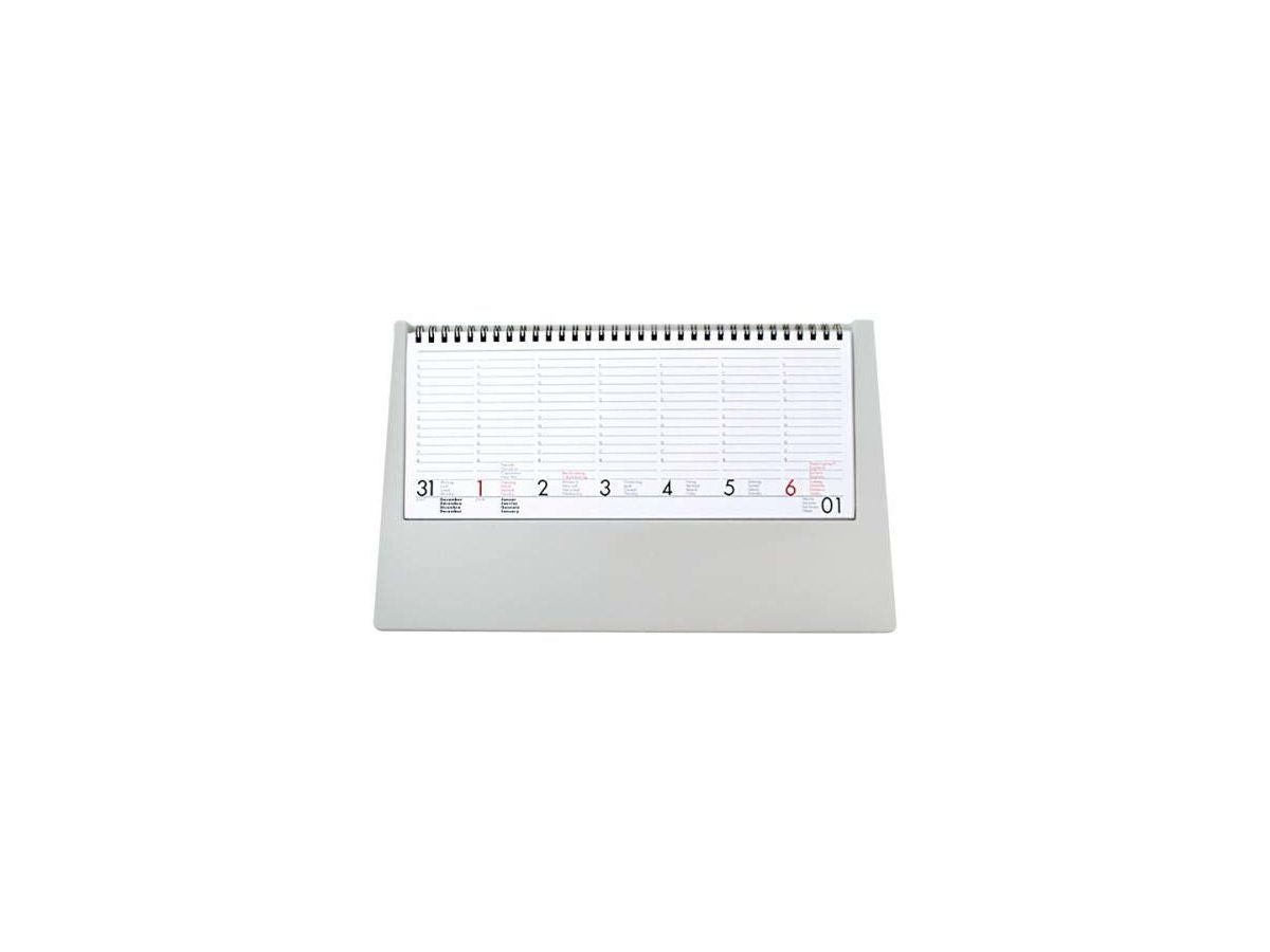 Buroline Kalender-Sockel – 33,1 × 19,9 cm, Kunststoff, Grau, für Wochenplaner 890712