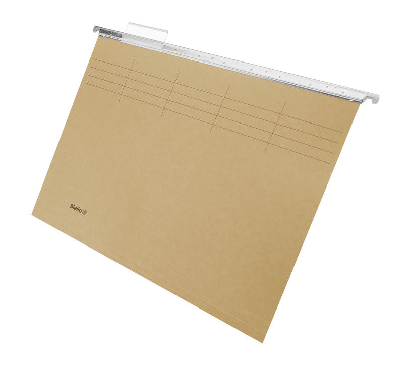 Biella Hängeordner für A4 – Karton, Olivgrün, 320 × 240 mm, mit Vordruck
