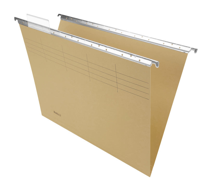 Biella Hängeordner für A4 – Karton, Olivgrün, 320 × 240 mm, mit Vordruck