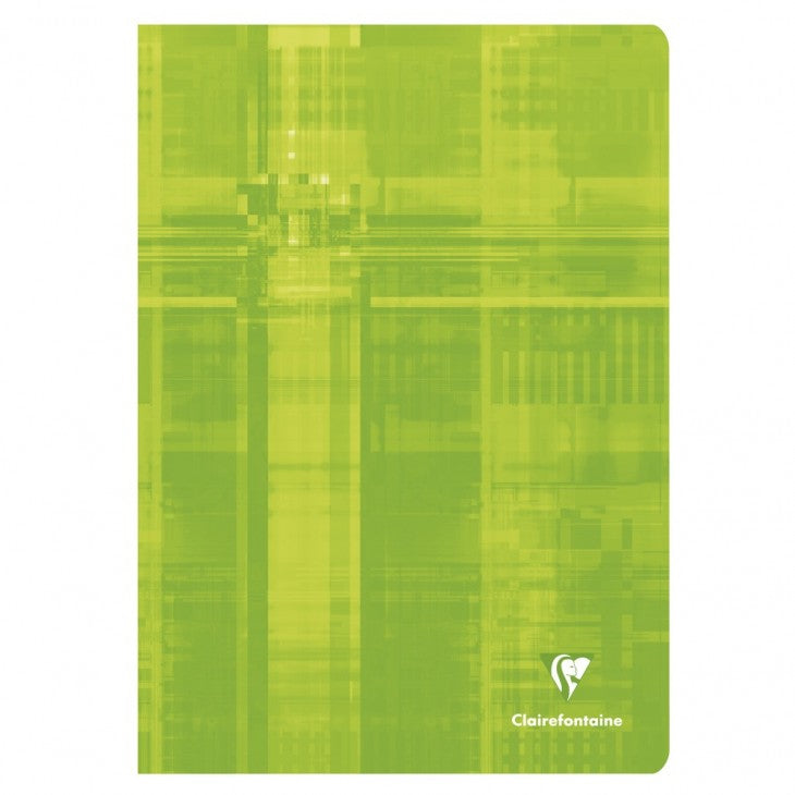 Clairefontaine Notizheft, A4, kariert 5 mm, Klammerheftung, Karton, 96 Seiten, 90 g/m² – sortiert
