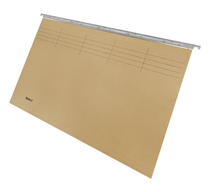 Biella Hängeordner für Folio – Karton, Olivgrün, 375 × 260 mm, mit Vordruck