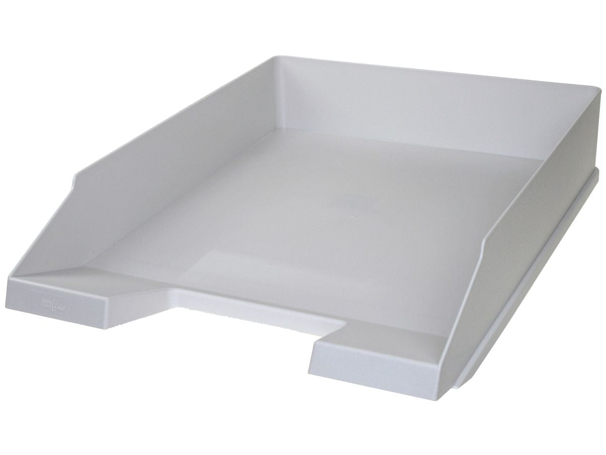 Buroline Briefkorb für A4, Kunststoff, Grau, 257 × 69 × 348 mm