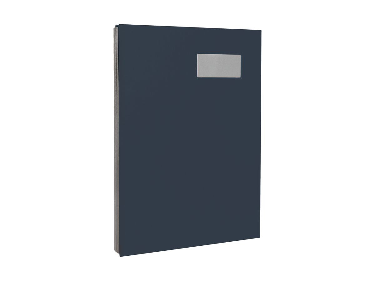 Buroline Unterschriftenmappe A4 – 20 Fächer, Karton, Kunststoff, Blau