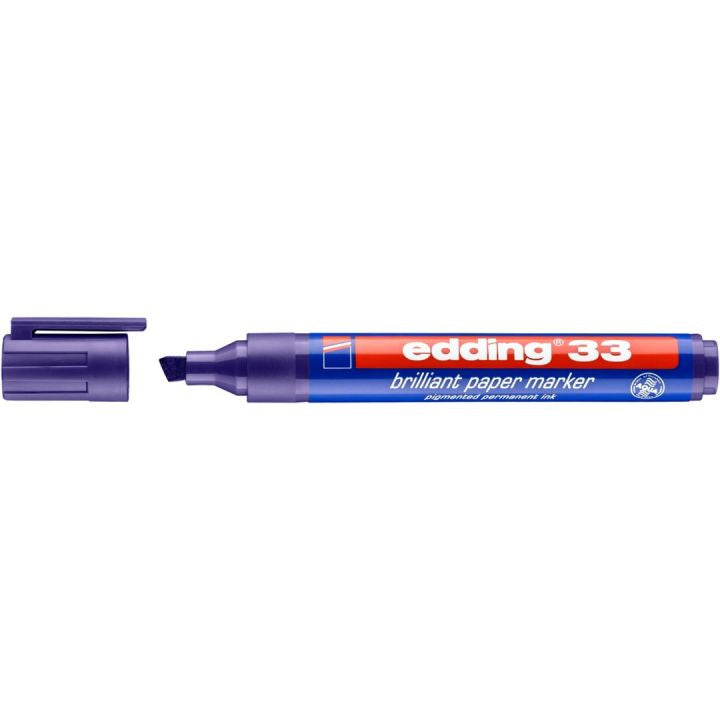 Edding Non-Permanent-Marker Brillant 33 – Keilspitze 1-5 mm – Violett – Nachfüllbar