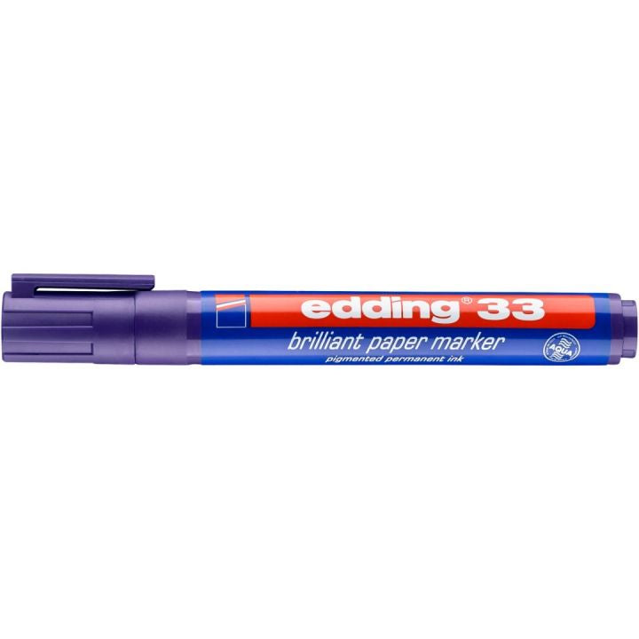 Edding Non-Permanent-Marker Brillant 33 – Keilspitze 1-5 mm – Violett – Nachfüllbar