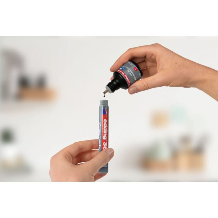 Edding Whiteboard-Marker 361 – Rundspitze 1 mm – Rot – Trocken abwischbar