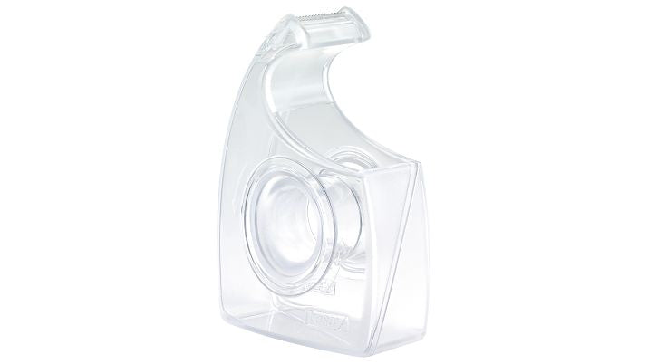tesa Handabroller Easy Cut – für Rollenbreite bis 19 mm, für Bandlänge bis 33 m, für Kern 1", Metallmesser, Kunststoff