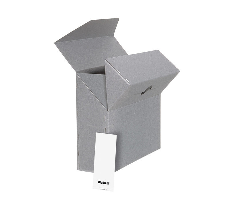 Biella Archivschachtel A4 – Karton, Grau, 330 × 270 × 100 mm