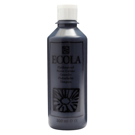 Talens Ecola – Gouache – Schwarz, 500 ml
