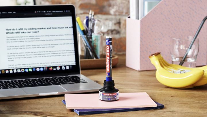 Edding Whiteboard-Marker 250 – Rundspitze 1,5-3 mm – Pink – trocken abwischbar