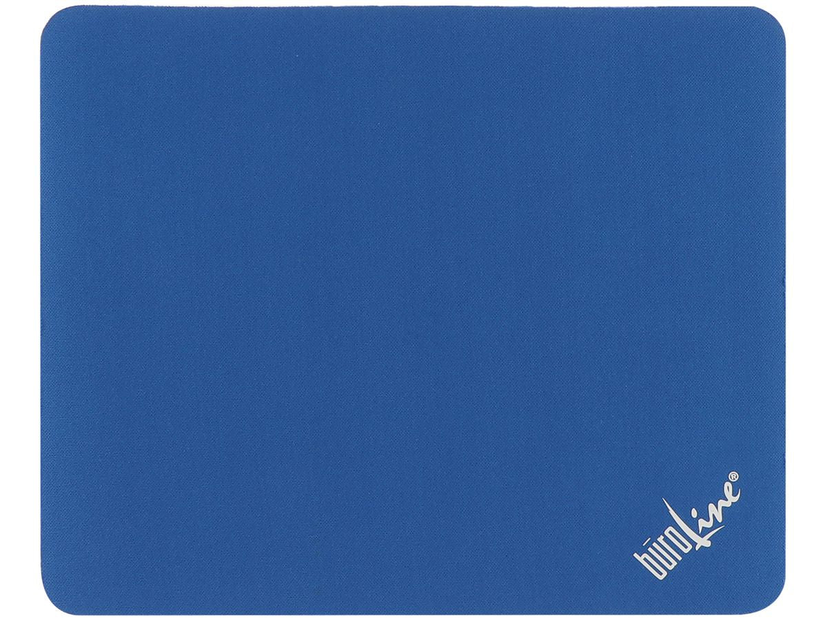 Buroline 663380 – Mauspad mit Handgelenkauflage – Textil – Blau – 219 × 180 mm – rutschfest