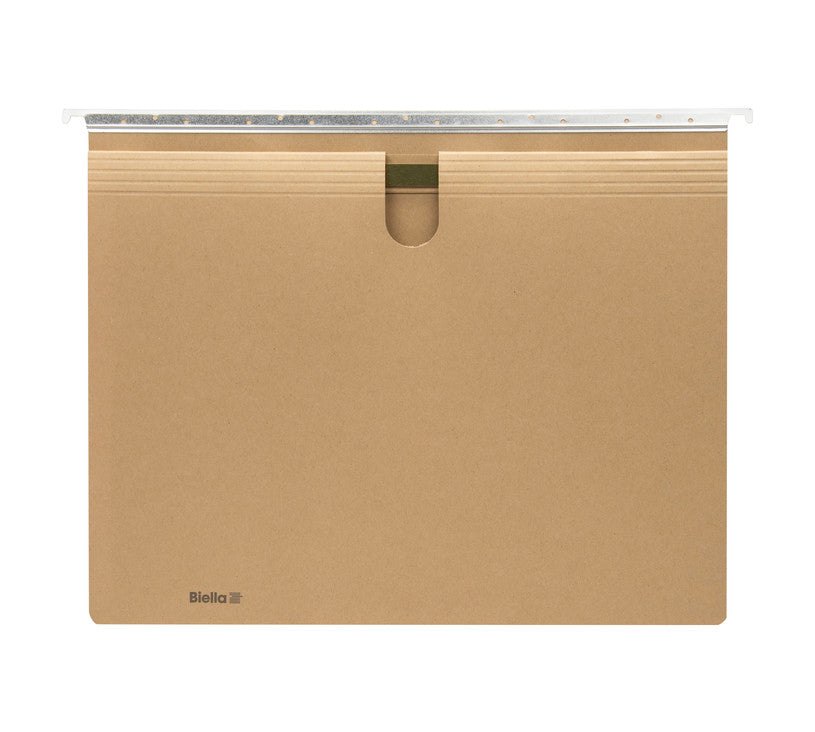 Biella Hängeordner für A4 – Karton, Braun, 320 × 260 mm
