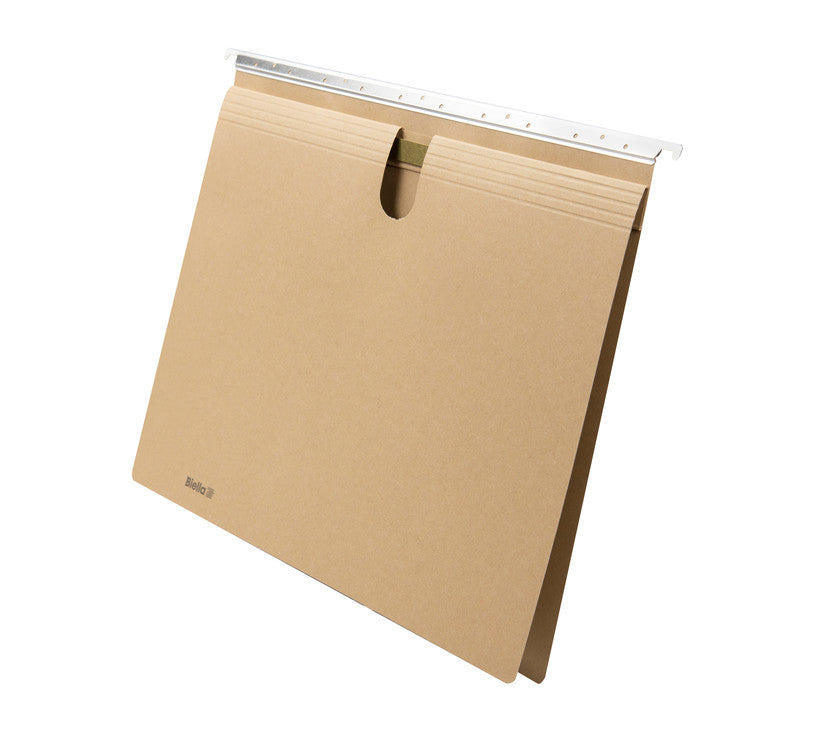 Biella Hängeordner für A4 – Karton, Braun, 320 × 260 mm