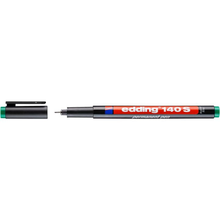Edding 140 S OHP-Marker – Rundspitze 0,3 mm – Grün – für OHP-Folien, Glas und Kunststoff