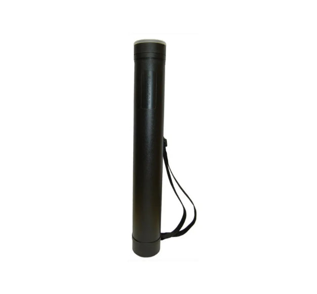 Rumold ZR 6611 – Zeichnungsrolle – Ø 80 mm × Länge bis 1000 mm, Polyethylen, Schwarz, teleskopisch