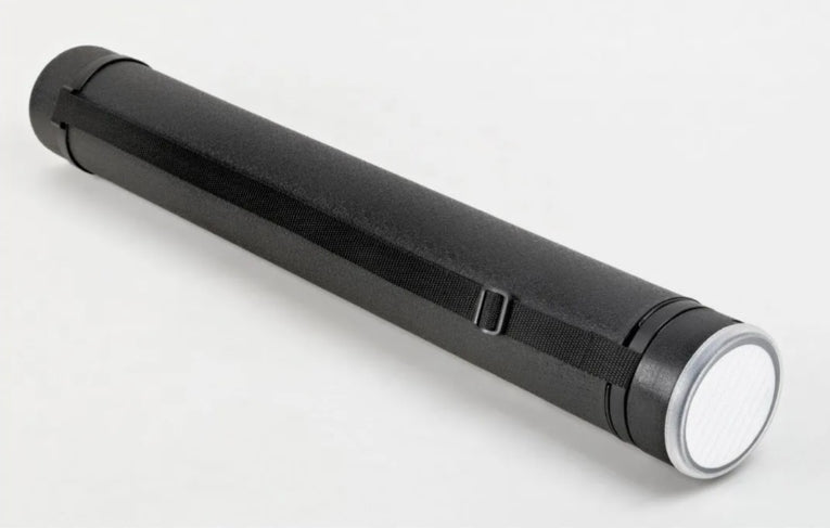 Rumold ZR 6611 – Zeichnungsrolle – Ø 80 mm × Länge bis 1000 mm, Polyethylen, Schwarz, teleskopisch