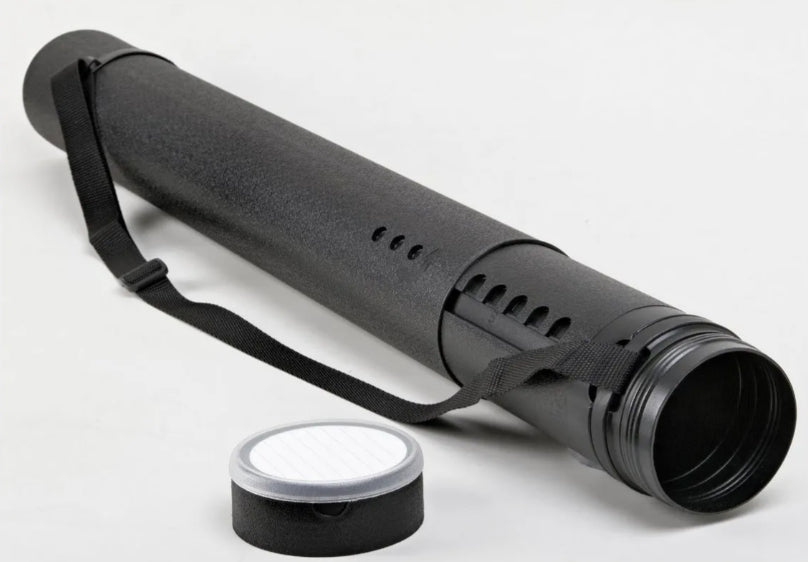 Rumold ZR 6611 – Zeichnungsrolle – Ø 80 mm × Länge bis 1000 mm, Polyethylen, Schwarz, teleskopisch