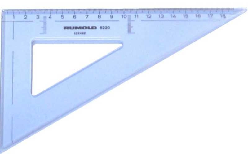 Rumold Zeichendreieck, 60°, 20 cm – Kunststoff