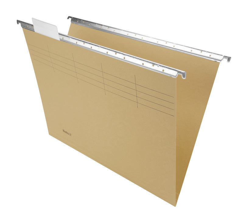 Biella Hängeordner für A4 – Karton, Olivgrün, 320 × 260 mm, mit Vordruck